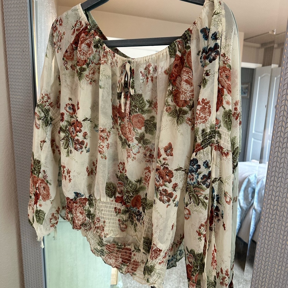 Floral Off-Shoulder Women's Top